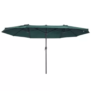 Outsunny Umbrela Dubla Acoperis pentru Extern, Anti UV 460 x 270 x 240, Verde | Aosom ro imagine