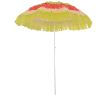 Outsunny Umbrela Hawaiana Portabila, Acoperitoare O160cm, Impermeabila, Inaltime pana la 180cm imagine