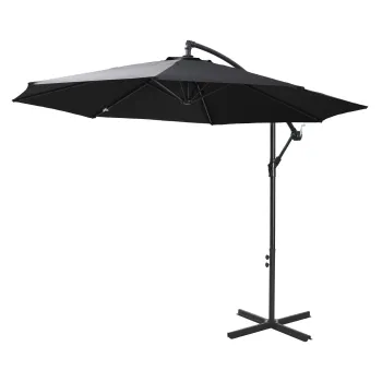 Outsunny Umbrela pendul Umbrela de soare cu manivela | Aosom Romania imagine