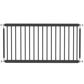 PawHut Bariera de Siguranta pentru Caini Mici Extensibila 67-93,5 cm Inaltime 45 cm pentru Usi si Scari Negru | Aosom Romania imagine