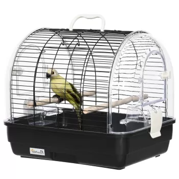 PawHut Colivie pentru pasari mobila pentru cinteze, canari, perusi, porumbei, Colivie de transport pentru pasari | AOSOM RO imagine