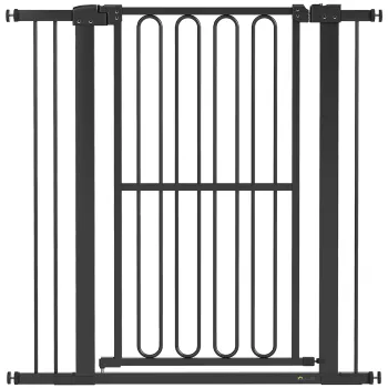 PawHut Grilaj protectie usa pentru caini, 76-104 cm bariera fara gaurire, grilaj scari | Aosom Romania imagine