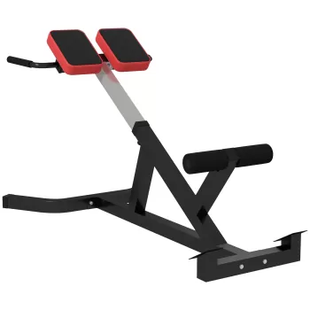 SPORTNOW Banca pentru Hiperextensii, Scaun Roman cu Inaltime Reglabila pentru Spate, Tors, Brate, Negru imagine