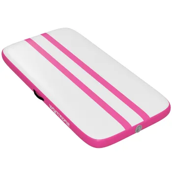 SPORTNOW Saltea Gonflabila Gimnastica 205 cm cu Pompa Electrica si Husa de Transport | Aosom Romania imagine