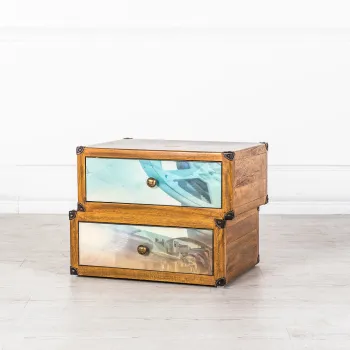 STONES Comoda cu sertare (53 x 40 I cm) | Aosom Romania imagine