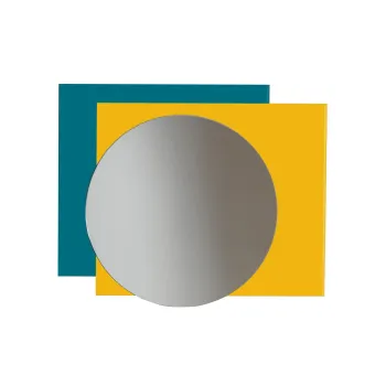 STONES Oglinda de perete (70 x 57 cm) H. 2cm | Aosom Romania imagine