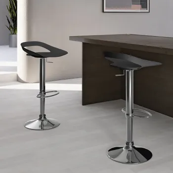 STONES Scaun din polipropilena 40cm X 40cm H. 69/91cm | Aosom Romania imagine