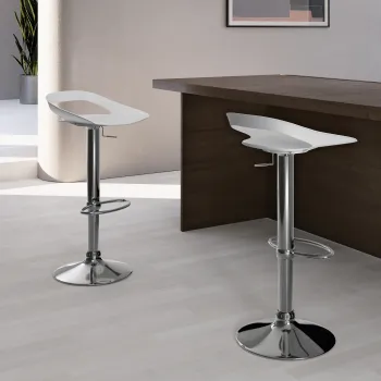 STONES Scaun din polipropilena 40cm X 40cm H. 69/91cm | Aosom Romania imagine