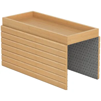 Tava HOMCOM pentru bratul canapelei din bambus, Tapiterie flexibila cu tava, Culoare lemn | Aosom Romania imagine