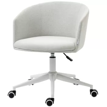 Vinsetto Scaun de Birou, Scaun de Calculator din Material Textil din Panza cu Inaltime Reglabila si Roti | AOSOM RO imagine