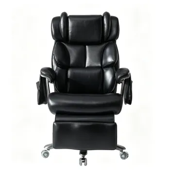 XXL Scaun de birou ergonomic, Negru | Aosom Romania imagine