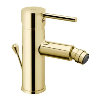 Baterie bideu FDesign Flusso auriu lucios monocomanda cu ventil imagine