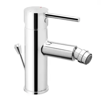Baterie bideu FDesign Flusso crom lucios monocomanda cu ventil imagine