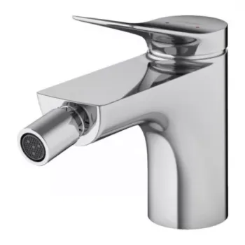 Baterie bideu Hansgrohe Vivenis cu ventil crom lucios imagine