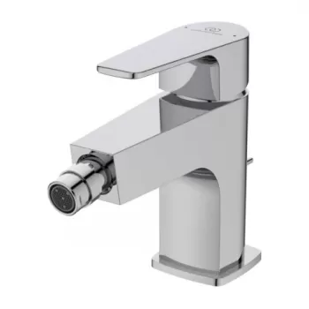 Baterie bideu Ideal Standard Cerafine D crom lucios cu ventil imagine