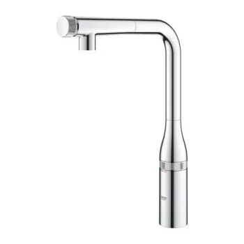 Baterie bucatarie cu dus extractibil Grohe Essence SmartControl crom lucios imagine