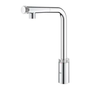 Baterie bucatarie cu dus extractibil Grohe Minta SmartControl crom lucios imagine
