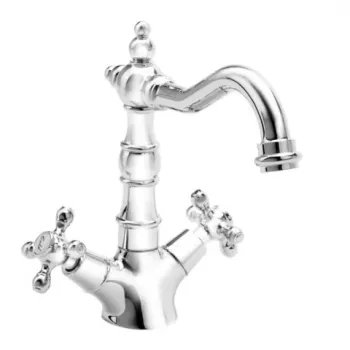 Baterie bucatarie FDesign Ardesia Lacrima crom lucios dubla comanda imagine