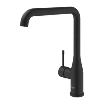 Baterie bucatarie Grohe Essence pipa pivotanta negru mat Phantom Black imagine