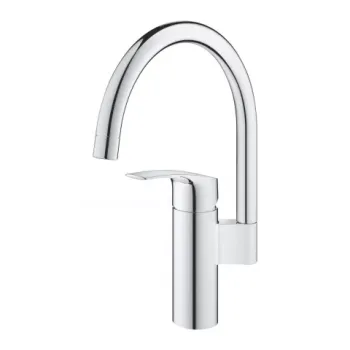 Baterie bucatarie Grohe Eurosmart gat de lebada crom lucios imagine