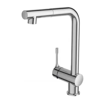 Baterie bucatarie Ideal Standard Ceralook BlueStart crom lucios cu dus extractibil imagine