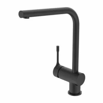 Baterie bucatarie Ideal Standard Ceralook BlueStart negru mat imagine