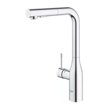 Baterie bucatarie inalta cu dus extractabil Grohe Essence crom lucios imagine