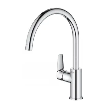 Baterie bucatarie monocomanda Grohe BauEdge gat de lebada crom lucios imagine