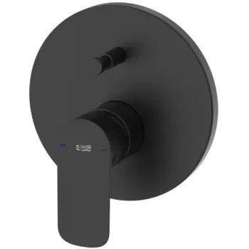 Baterie cada dus monocomanda Roca Cala, incastrata, negru mat imagine