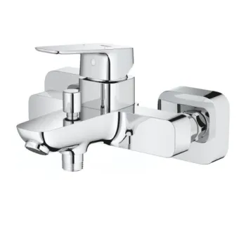 Baterie cada si dus Grohe Cubeo monocomanda crom lucios imagine