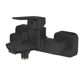 Baterie cada si dus Grohe Cubeo monocomanda negru mat imagine
