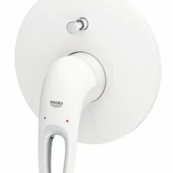 Baterie cada si dus Grohe Eurostyle monocomanda alb imagine