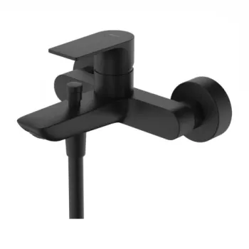 Baterie cada si dus Hansgrohe Rebris E monocomanda negru mat imagine