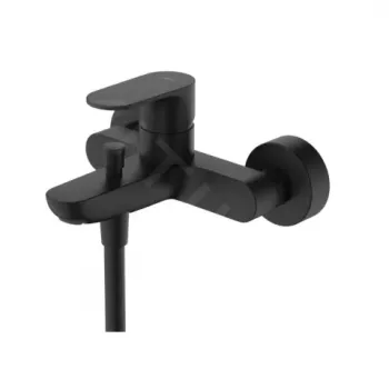Baterie cada si dus Hansgrohe Rebris S monocomanda negru mat imagine