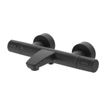 Baterie cada si dus Ideal Standard Ceratherm T25 negru mat termostatica imagine