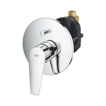 Baterie cada si dus incastrata Grohe BauEdge monocomanda crom lucios imagine