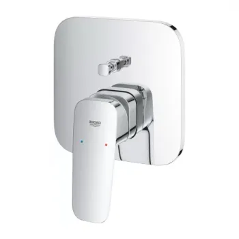 Baterie cada si dus incastrata Grohe Cubeo monocomanda crom lucios imagine