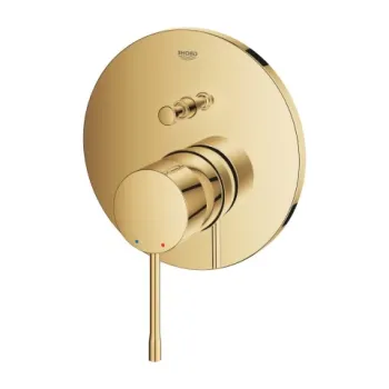 Baterie cada si dus incastrata Grohe Essence auriu lucios Cool Sunrise imagine