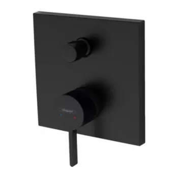 Baterie cada si dus incastrata Hansgrohe Finoris negru mat imagine