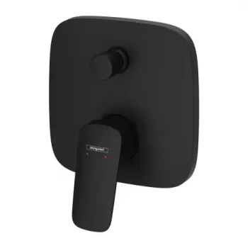 Baterie cada si dus incastrata Hansgrohe Logis negru mat monocomanda imagine