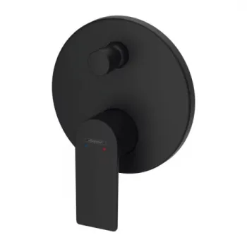 Baterie cada si dus incastrata Hansgrohe Rebris E negru mat imagine