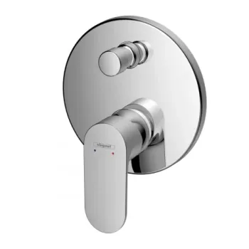 Baterie cada si dus incastrata Hansgrohe Rebris S crom lucios imagine