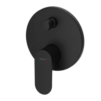 Baterie cada si dus incastrata Hansgrohe Rebris S negru mat imagine