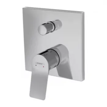 Baterie cada si dus incastrata Hansgrohe Vivenis crom lucios imagine