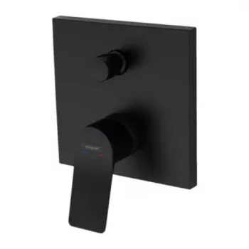 Baterie cada si dus incastrata Hansgrohe Vivenis negru mat imagine