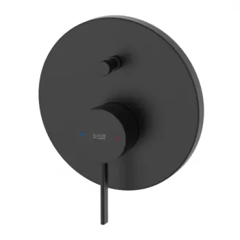 Baterie cada si dus incastrata Roca Ona cu divertor automat negru mat imagine