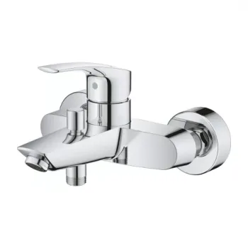 Baterie cada si dus monocomanda Grohe Eurosmart crom lucios imagine