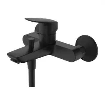 Baterie cada si dus monocomanda Hansgrohe Logis negru mat imagine