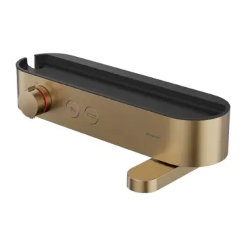 Baterie cada si dus termostatata Hansgrohe ShowerTablet Select bronz periat imagine