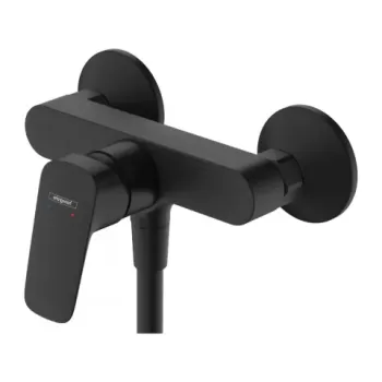 Baterie dus Hansgrohe Logis negru mat monocomanda imagine